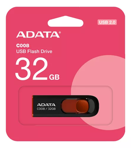 PENDRIVE 32GB ADATA BLACK/RED