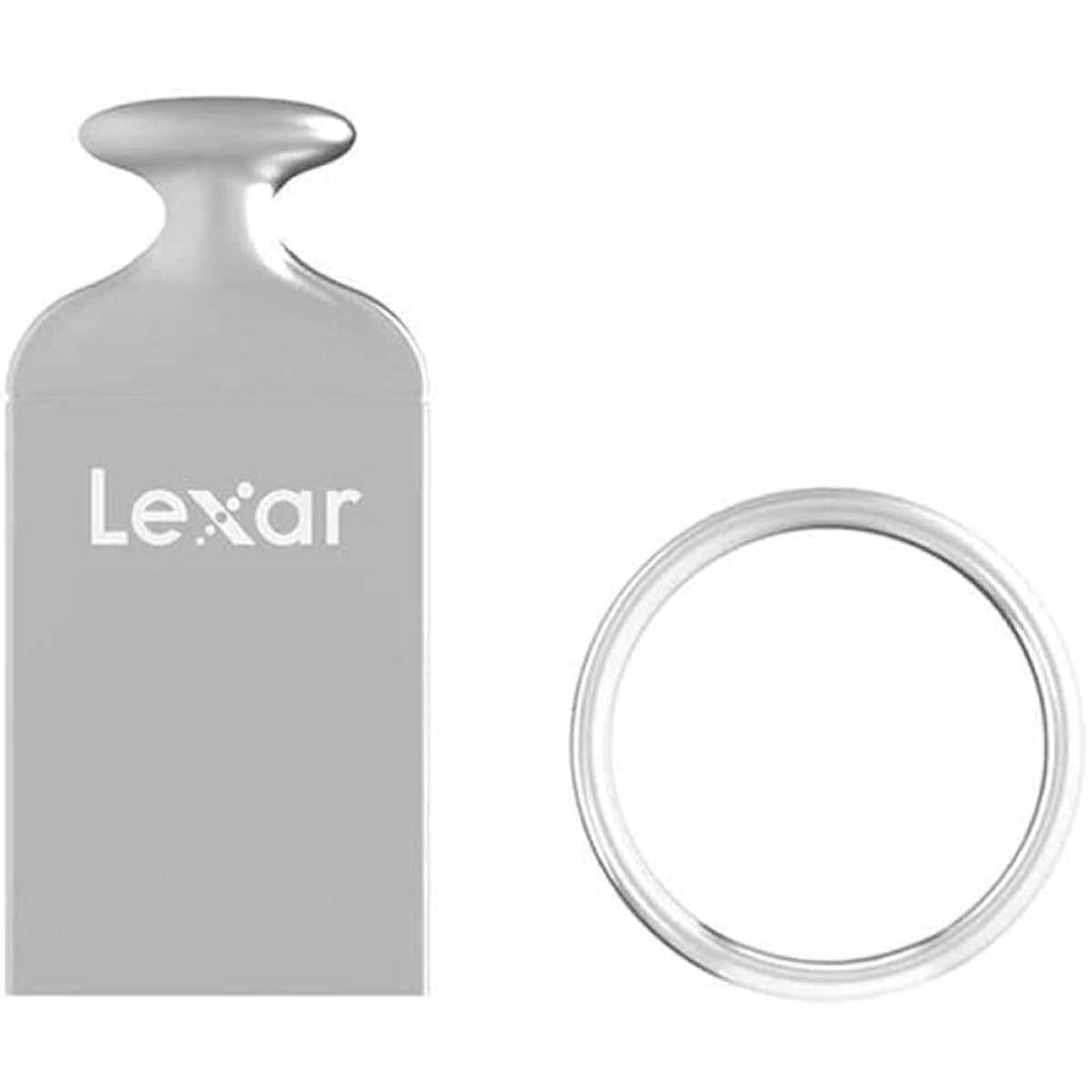 PENDRIVE 32GB LEXAR M22 2.0 MINI PLATEADO