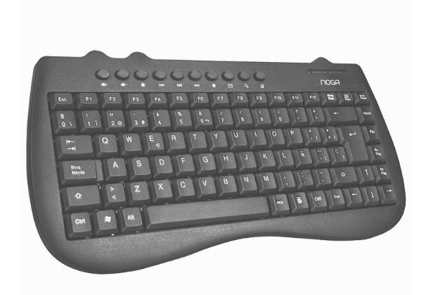 TECLADO USB NOGA NKB78033 ESPAÑOL M.MEDIA MINI