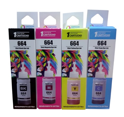 BOT. ALT. EPSON T664 NEGRO PREMIUM 70ML P/L210/