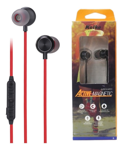 AURI IN EAR BT NUQUERO KOLKE 351 C/GOMITA NEG/ROJO