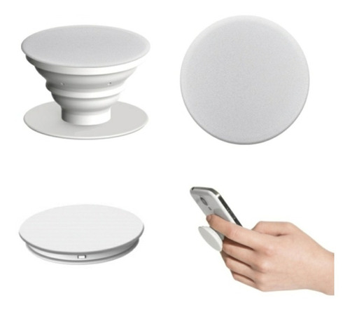 SOPORTE CELU POP SOCKET BLANCO SOUL