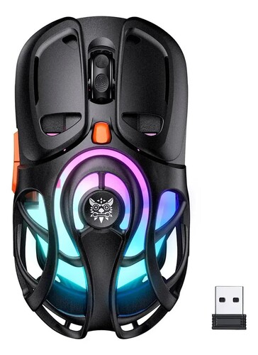MOUSE GAMER WIRE ONIKUMA DM02 NEGRO RGB TRIMODE