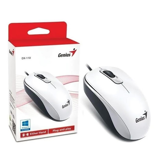 MOUSE USB GENIUS DX110 1200 DPI BLANCO