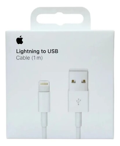 CABLE USB LIGHTNING IPHONE CAJA ORIGINAL