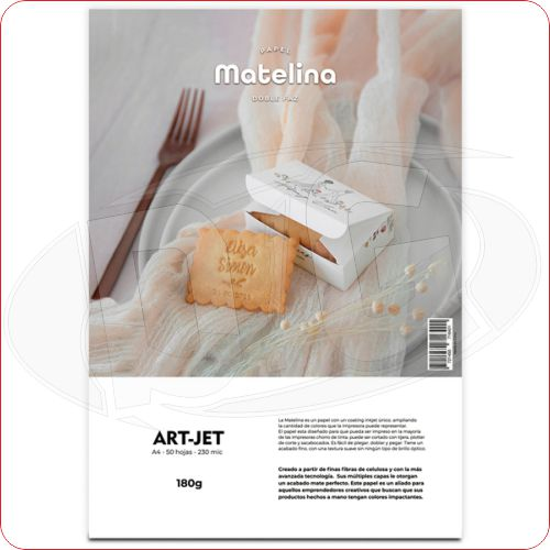 PAPEL 180G FOTO MATE ART JET 50H DOBLE FAZ