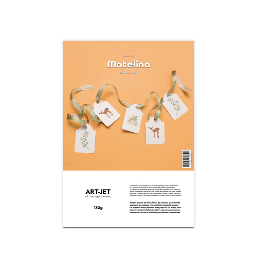 PAPEL 130G FOTO MATE ART JET 100H