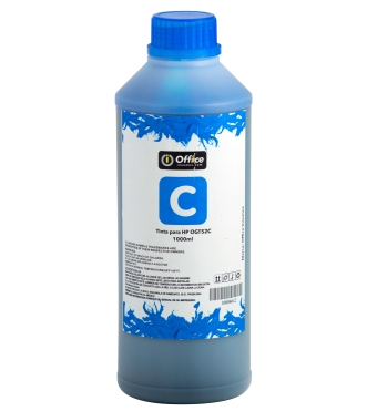 BOT. ALT. HP CYAN OFFICE 1000ML P/5810/58