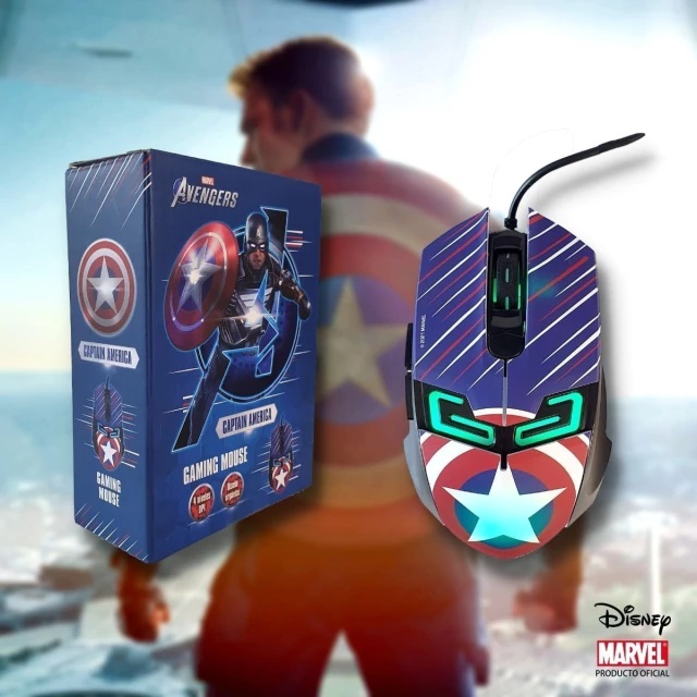 MOUSE GAMER USB AVENGER MARVEL