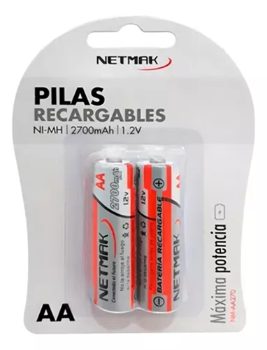 PILA AA RECARGABLE NETMAK 2700