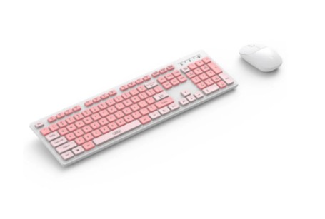 KIT TECLADO/MOUSE WIRE XO-KB-05 ROSA