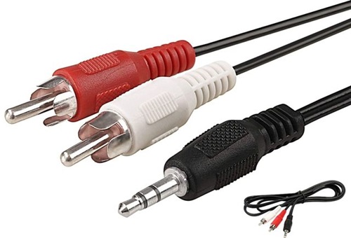 CABLE AUDIO 1PLUG/2RCA 3MT SKYWAY/GEN.